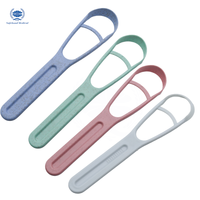 Paille de qualité supérieure personnalisée de haute qualité nettoyeur de langue bouche grattoir de langue de nettoyage jetable
