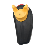 Poignée de commande pour chariot élévateur avec boutons de descente et de klaxon, double déclencheur jaune avant/arrière, interrupteur d'arrêt d'urgence