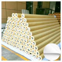 Bannière en PVC Flex brillante KUNMAO 240/360/440GSM, écologique, blanche/noire, rétroéclairée, pour la publicité extérieure