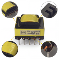 Transformateur d'instrument monophasé EE20, entrée 115V, sortie 200V, 20W, haute fréquence, transformateur à montage sur circuit imprimé pour alimentation de contrôle