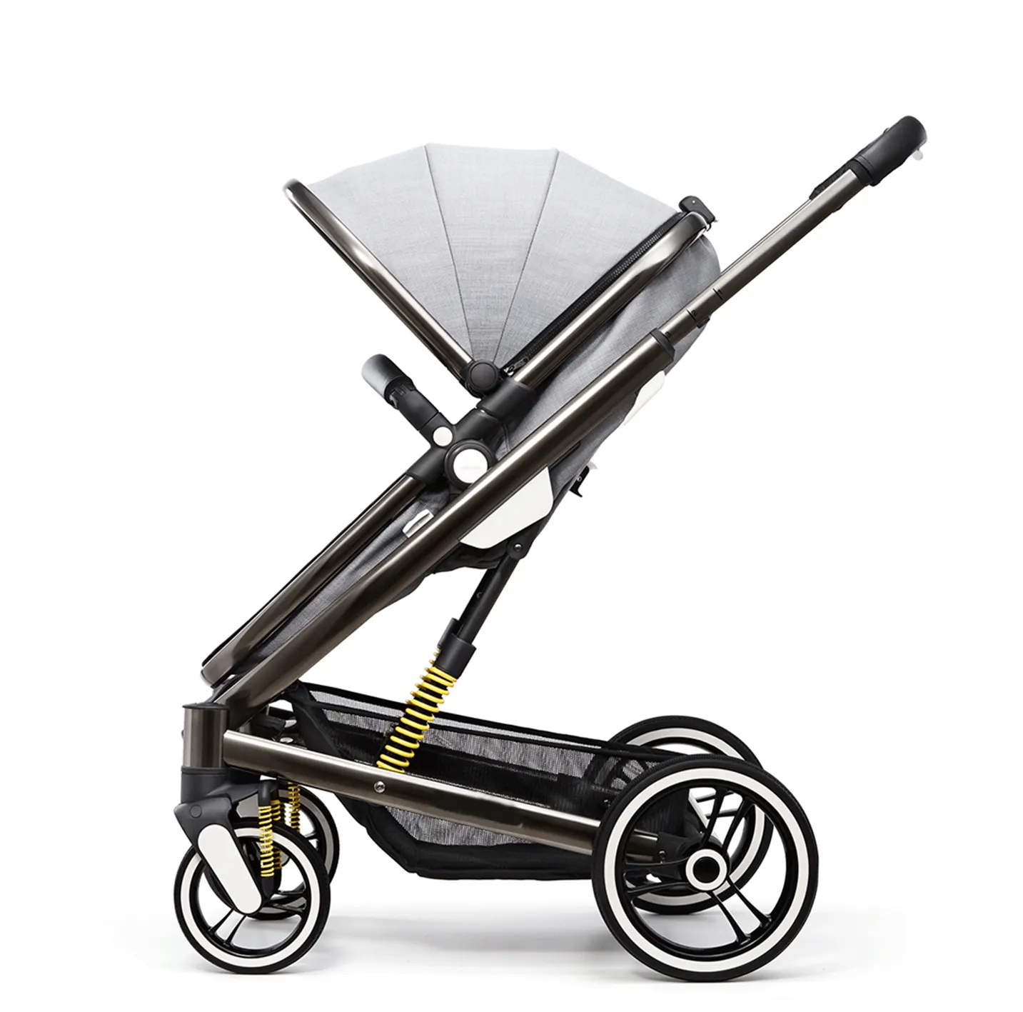 BEBELUX ST368 bebek arabası katlanabilir arabası bebek 3 In 1 çıkarılabilir taşıma karyolası bebek arabası 3 In1 evrensel ön tekerlekler