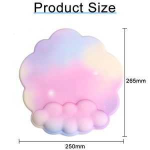 Cloud Shape Memory Foam /Silicone Wrist Rest Cushion Mouse Mat <strong>Computer</strong> Mouse Pad Soft Keyboard Pad for Desk <strong>Setup</strong> - Product Image 4