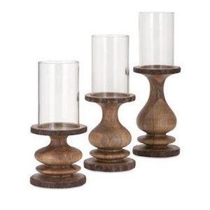 Soporte de vela de pilar de lujo Chimenea de cristal Soporte de vela decorativo - Product Image 5