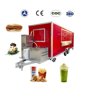 Remorque de camion-restaurant 2025 CE, chariot de café de rue, camion de restauration rapide, kiosque à glace mobile, remorque de chariot alimentaire - Product Image 2