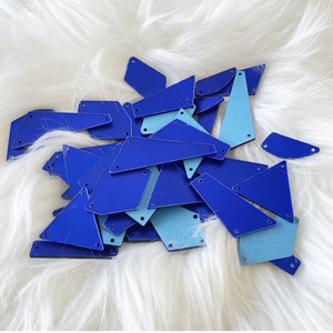 Yantuo Kết Hợp Kích Thước Phẳng Trở Lại Kích Thước Lớn Màu Sapphire May Trên Phẳng Trở Lại Acrylic Gương Thạch Cho Ăn Mặc Hàng Thủ Công - Product Image 3