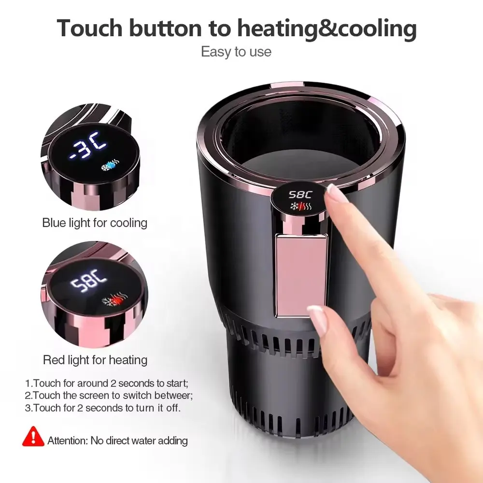 Brightway 2-in-1 Smart Car Cup Holder: Auto Cooling Heating with Touch Screen | Alibaba.com
