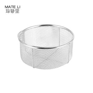 स्टेनलेस स्टील रसोई फ्राइंग बास्केट स्ट्रॉनर बहुक्रियाशील लीक नाली - Product Image 5