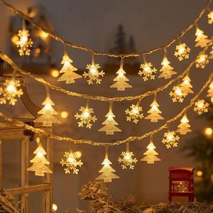 3M 20LED Christmas <b>String</b> <b>Lights</b> Elk Snowflake Star Shapes Battery-Powered for Indoor Holiday Decor Xmas Tree Party Decoration - Product Image 6
