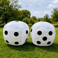 Dés géants gonflables miroir brillants personnalisés pour la décoration d'événements et de fêtes