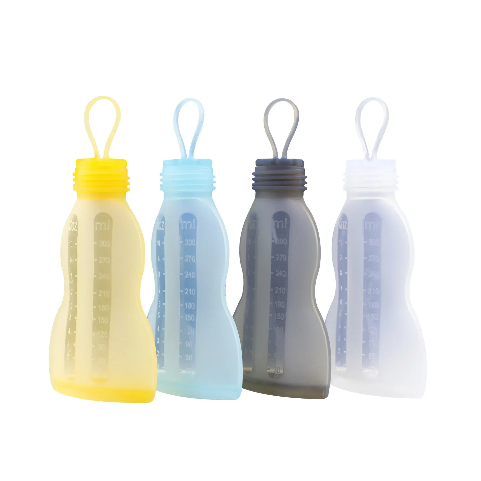 ホットセール食品グレード再利用可能な250mlシリコン母乳収納バッグBPAフリーエコフレンドリー母乳収納バッグ
