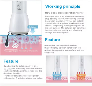 เครื่องมือความงามสปา D-Cool Non-Needle Meso System Electroporation Nutrition นำเข้าจากต่างประเทศ ช่วยกระชับรูขุมขน ลดเลือนริ้วรอย ยอดขายดี - Product Image 2