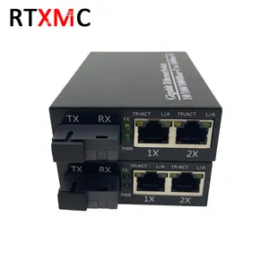 RTXMC 10/100/1000M 1310nm commutateur de convertisseur de média fibre Ethernet monomode fibre 1G2E 1.25G port fibre 1SC 2RJ45 FTTH MC - Product Image 5