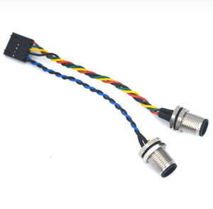 Shunt DuPont Kablo Demeti M12-4-çekirdekli Su Geçirmez Erkek Dişi Konnektör Kablosu 48V Harici Güç Kaynağı Demeti Özelleştirme - Product Image 3