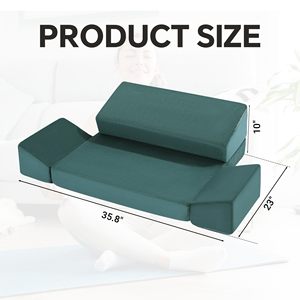 Ensemble d'oreillers de <span class=keywords><strong>méditation</strong></span> en mousse avec coussins pour les genoux, tapis de yoga pour s'asseoir au sol, coussin Zafu de soutien des hanches pour adultes - Product Image 2