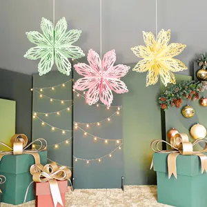 Custom 30 CM decorazioni appese alla parete di natale cava la lampada a stella di carta per altre decorazioni natalizie