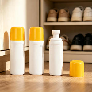 Bouteille vide de 120 ml en PE cosmétique, souple, avec applicateur éponge feutre et bouchon à vis, pour emballage - Product Image 6