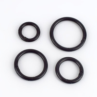 Deepeel H7-3 16/20/25/32/38mm Accessoires de maroquinerie pour sacs, Boucle de connexion pour chaîne de sac, Anneau ouvert noir mat