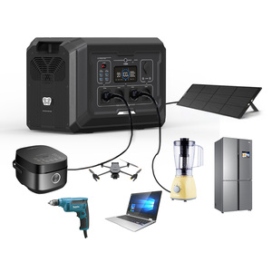 Station d'alimentation portable SOUOP 2000w Lifepo4, charge rapide 3000w, générateur solaire 2500w, station d'alimentation portable 110v/220v, batterie - Product Image 2