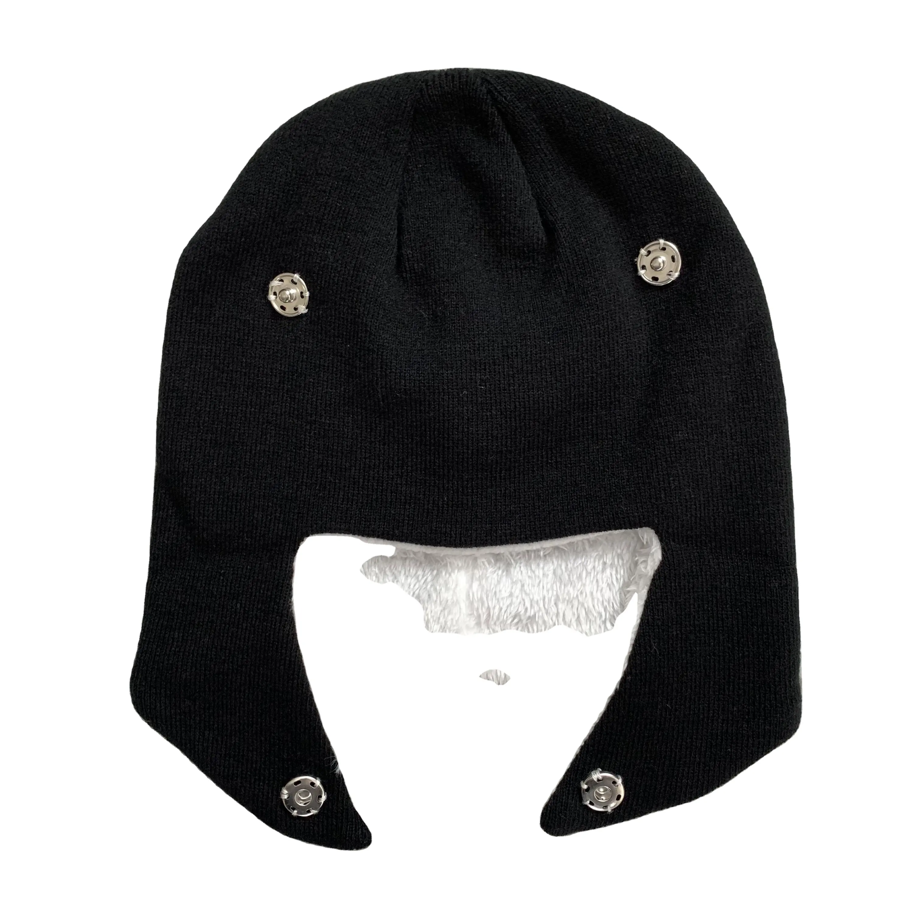 DENIMGUYS Custom Atacado 100% Acrílico Inverno Chapéus Personalizado Malha Beanie Hat