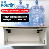 Supports de suspension ROEASY pour bibliothèque flottante, supports d'angle en acier robuste en forme de L, connecteurs et supports d'étagère pour armoires suspendues