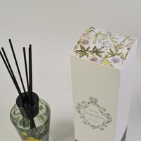 Bouteille en verre vide de 200 ml avec bouchon à vis pour huiles essentielles, diffuseur de parfum de luxe avec boîte et bâtonnets en fibre