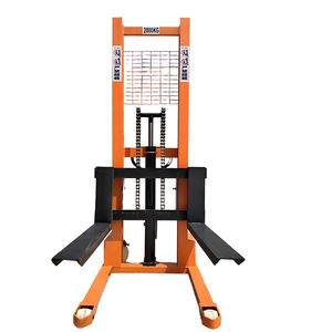 Apilador <span class=keywords><strong>manual</strong></span> de palés de 1 tonelada, elevador hidráulico de 2 toneladas para industrias de restaurantes - Product Image 2