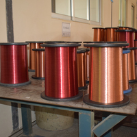 Fil de cuivre rond émaillé en polyimide classe thermique 200, 0,05-3,0 mm, homologué pour transformateur, inducteur, bobine solénoïde