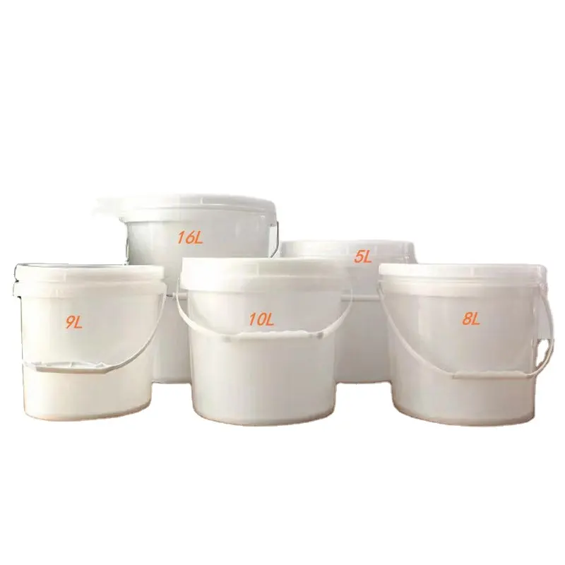 Manufacturers wholesale PP raw material plastic bucket 1L ~ 25L easy to open lid, paint food bucket