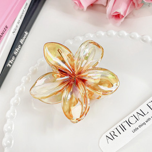 South Korean Wholesale Ladies <strong>Hair</strong> Accessories <strong>Colorful</strong> Egg <strong>Flower</strong> Hairpin Shark Clip Spring Style Sweet Plastic <strong>Hair</strong> <strong>Claws</strong> - Product Image 6