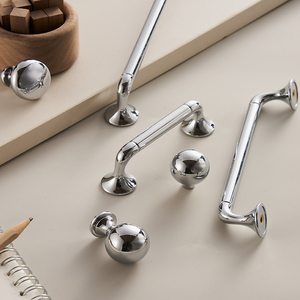Modern Simple Zinc Alloy Kitchen Cabinet Handles <strong>for</strong> Wardrobes <strong>Dressers</strong> Drawers Handles and <strong>Knobs</strong> - Product Image 2