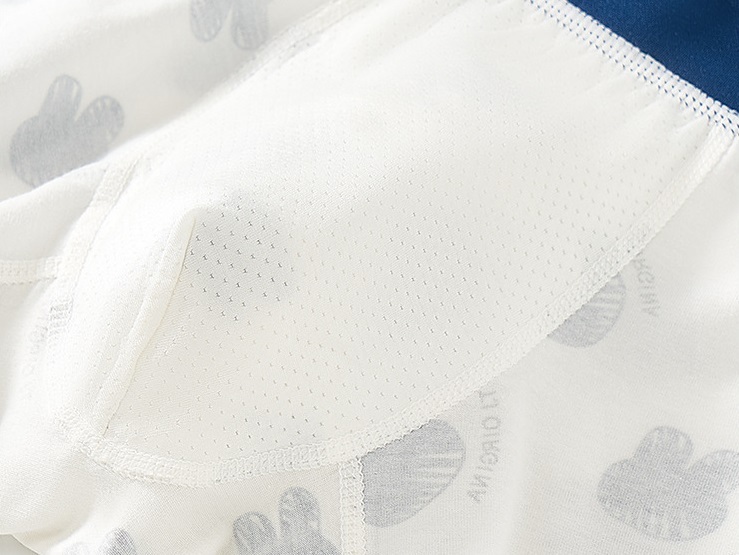 16-Colour Print Cotton-Blend Boxer Brief (BYH13): fabric print and knit close-up