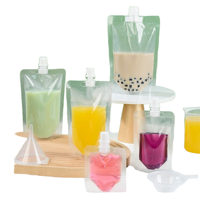 Pochette debout pour sachet d'emballage de gel désinfectant cosmétique Mylar rechargeable bec verseur pointu pour le lavage à l'eau minérale