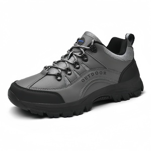 Zapatos Deportivos de Senderismo con Cordones para Hombre, Tallas 48 y 49, para Todas las Estaciones, de Cuero Sintético, Impermeables, Antideslizantes, Resistentes al Desgaste y a los Impactos - Product Image 5