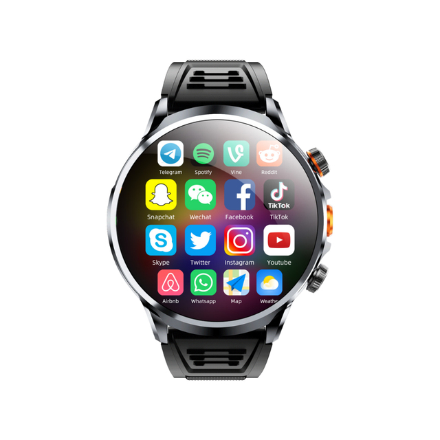 H18 4G LTE SIM Card Android NFC Pay Smart Watch 3+32GB AMOLED Display IP68 Waterproof GPS Sleep Tracker Heart Rate Tracker