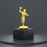 Mini figurine de sport personnalisée jouant au ballon garçon Statue Casting Technique Tournament Trophy