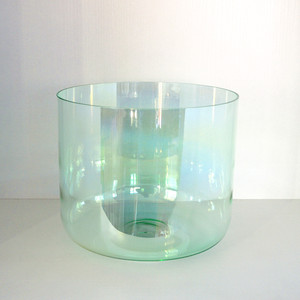 Suono curativo pavone verde luce cosmica cristallo canto ciotola Chakra nota ottava 3 ° 4 ° quarzo ciotole da canto - Product Image 1