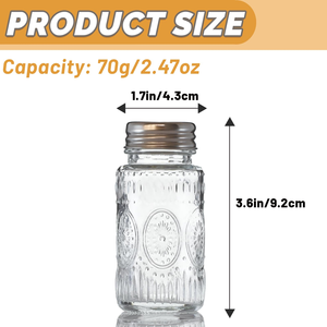 Factory Custom 130ml 250ml 300ml Household Food Storage Jars Clear <b>Glass</b> Cylinder Screw Cap <b>Containers</b> for Candy Honey Spices - Product Image 2