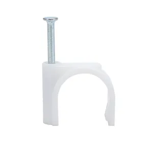 China factory High Quality PE Plastic Round Nail cable Clips