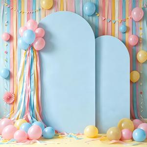 Arco Nuziale in Metallo per Decorazioni di Compleanni e Baby Shower, Pannello di Sfondo Elastico a Forma di U - Product Image 4