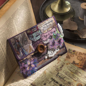 20 unids/pack Material papel Steam Era serie Retro mano cuenta DIY Material Base pegatinas 8 modelos - Product Image 5