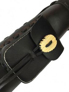 Étui à flèches en cuir artisanal de haute qualité, traditionnel, pour la chasse, avec poche avant, échantillon gratuit - Product Image 4