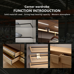 Factory Direct <strong>Custom</strong> Luxury Intelligent LED Lights <strong>Closet</strong> Modern Adjustable Wooden <strong>Closet</strong> For Bedroom Home - Product Image 5