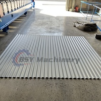 Maquinaria Automática para Fabricación de Tejas de Acero Corrugado con Sistema de Control PLC, Desbobinador Hidráulico, Motor de Rodamientos y Caja de Cambios