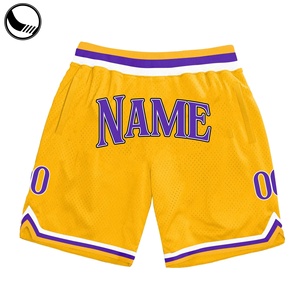 Shorts de basketball respirants à séchage rapide en maille polyester avec logo personnalisé de la marque Athletic Works pour hommes, imprimés et dotés d'une poche latérale - Product Image 4
