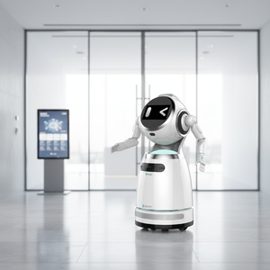 <span class=keywords><strong>Robot</strong></span> de service intelligent UBTECH Cruzr, humanoïde, contrôlé par application IA, recharge automatique, radar laser 360°, double caméra multimodale - Product Image 1