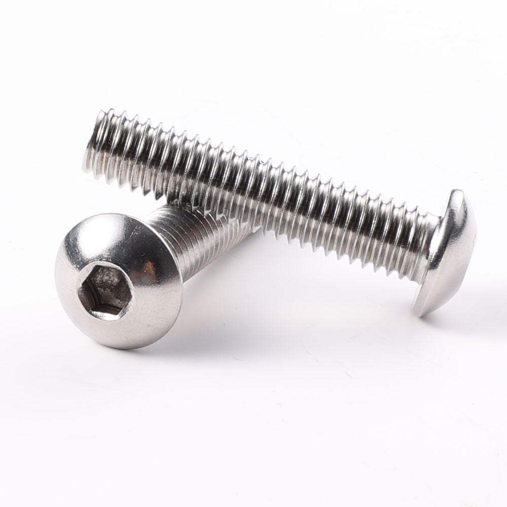 25 Pezzi Lotto Da 25 Viti Tappo A Testa Bottone In Acciaio Inox 18-8 - Misura 3/8-16 UNC, Lunghezza 1 1/4" - Per Lavori Di Precisione Set Viti 25 Pezzi - Foto 7