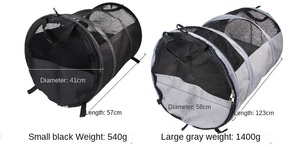 حقيبة حيوانات أليفة قطنية صلبة للاستخدام في السيارة وسادة أليفة قابلة للطي للسيارة خيمة المقعد الخلفي جيدة التهوية مقاومة للماء للكلاب والكلاب والقطط المتوسطة والكبيرة - Product Image 2