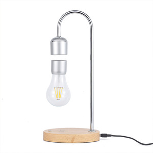 Luminária de Mesa Flutuante com Base de Madeira e Lâmpada LED de Levitação Magnética, Presente de Natal para Decoração de Casa - Product Image 6
