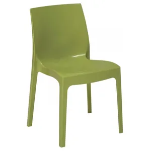 Sedia in polipropilene colore verde anice, design moderno, per uso interno ed esterno - Product Image 1
