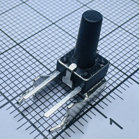 Interrupteur Tactile TS2V75-125C-C38 à Poussée Latérale pour Axe Anti-Résine, Distance entre les Axes 7,5 mm à partir du Circuit Imprimé, Spécialement Conçu pour Routeurs